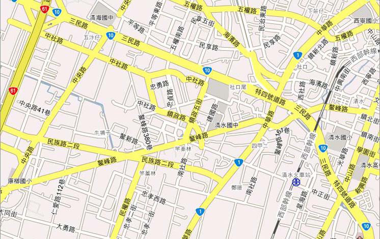 清水镇(北京市门头沟区清水镇); 门头沟地图