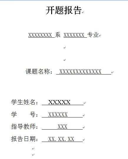 公文报告