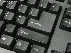 标准键盘上的回车键(enter)