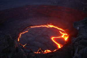 苏门答腊火山熔岩