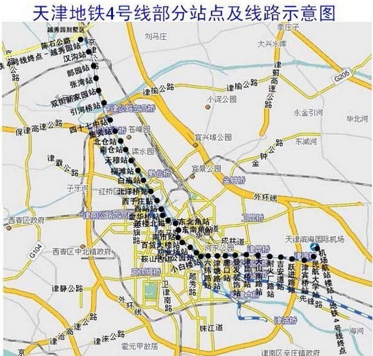 天津地铁6号线梅江图片