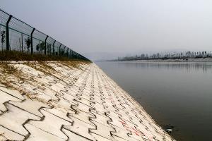 东线的地形以黄河为脊背向南北倾斜,引水口比黄河处地面低40余米.