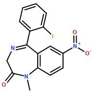 地西泮化学分子结构