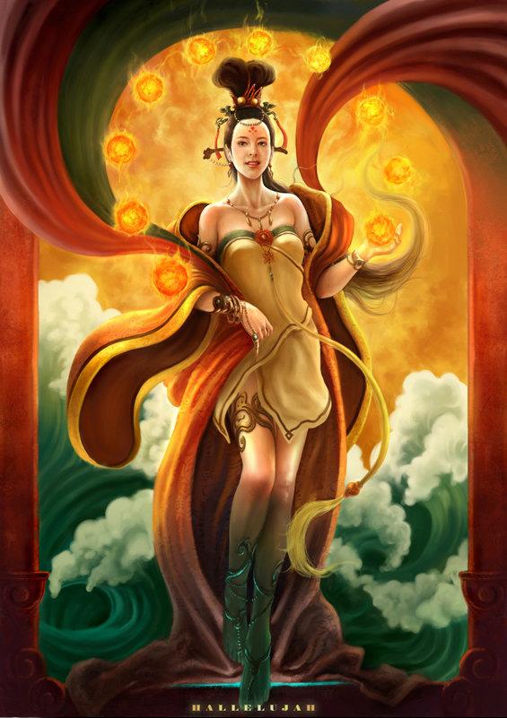 羲和(中国古代神话的太阳女神)