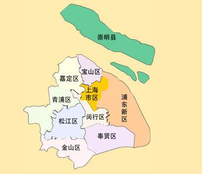 上海市郊划分图