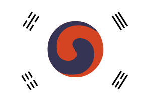 韩国国旗_韩国国旗图案_各国国旗