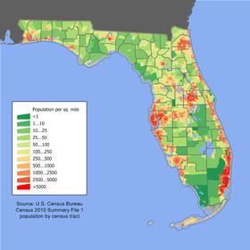 佛罗里达州地图_佛罗里达州人口
