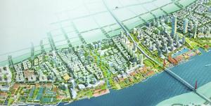 杨浦东外滩设计规划图与未来的浦西第一高楼
