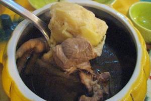 榴莲炖鸡和选材