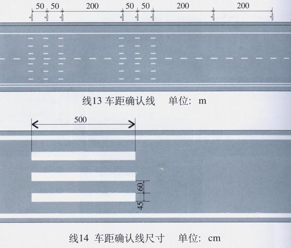 车距确认线