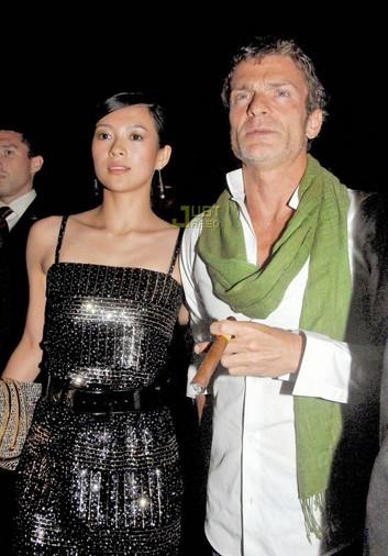  艾维·尼沃 与章子怡合影