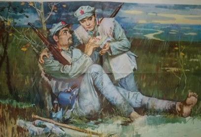 《七根火柴》(节选)中，这段文字多处用到了比喻的修辞手法，请找出两处来分析其作用。-