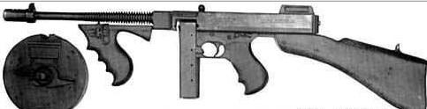 汤普森m1928a1式11.43mm冲锋