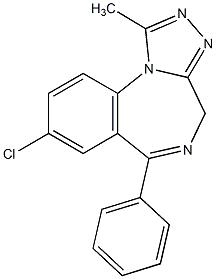 阿普唑仑片结构式