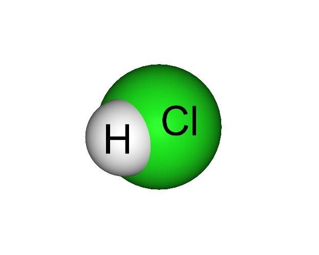 一个氯化氢分子是由一个氯原子和一个氢原子构成的,分子式为hcl.