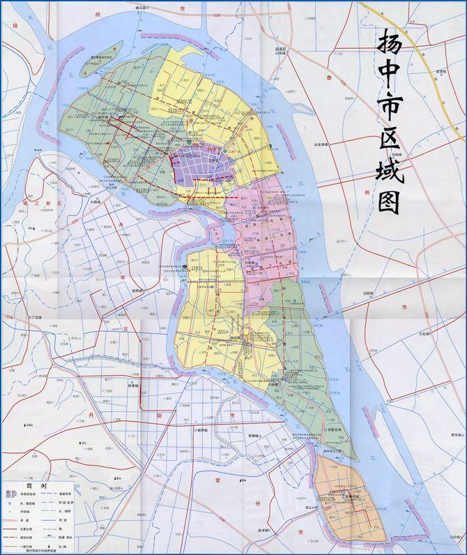 扬中市区域图