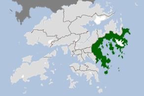 香港西贡区位置图