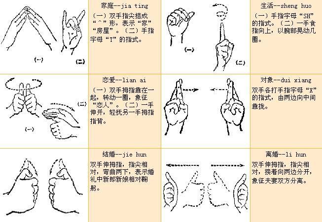 手语(聋哑人交流方式)
