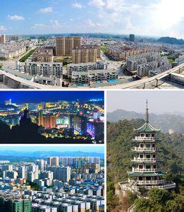 平果县,位于广西西南部,由于邓小平同志"广西