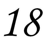 18(十八)是17与19之间的自然数,在科学领域中,18是氩的原子序数;在