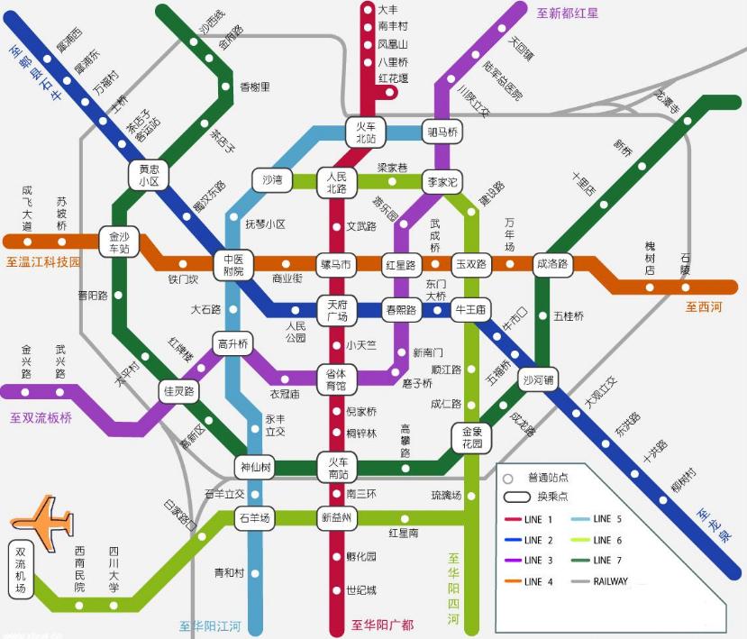 成都地铁5号线+规划图