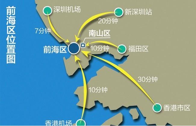 前海紧临香港国际机场和深圳机场两大空港,深圳-中山跨江通道,深圳