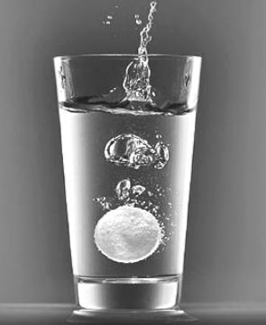 泡腾崩解剂中的两