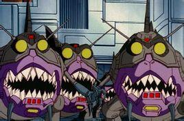 美国动画《变形金刚》系列里的角色,又译作饿鲨,铁鲨鱼,五面怪的手下.