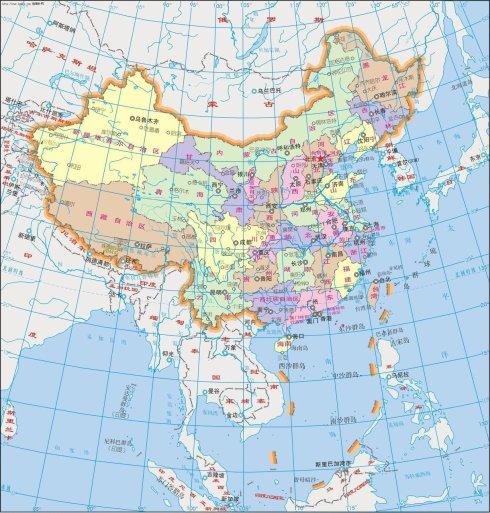 中国地图
