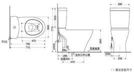 坑距指马桶的下水管中心距墙的距离,一般有300mm,350mm,400mm,450mm等