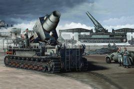 德国制造的骇人听闻的超级大炮----800毫米的"古斯塔夫"(多拉炮)列车