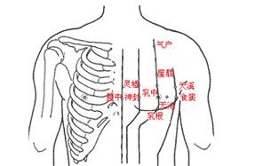 肋间隙胸大肌气血臂丛神经痛皮下组织健康分类 经络穴位位置:该穴位