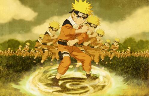 鸣人影分身之术表情包