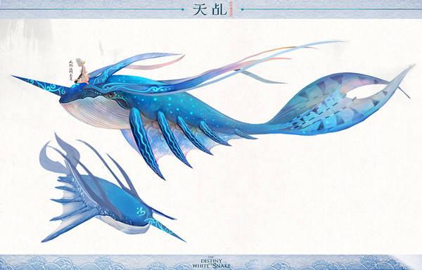 传说中的大鱼,这条大鱼体宽足有几千里,体长也与之相称,它便是——鲲