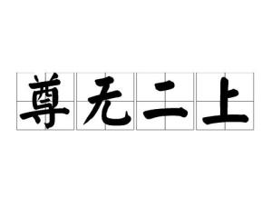 成语尊无二什么_成语故事图片