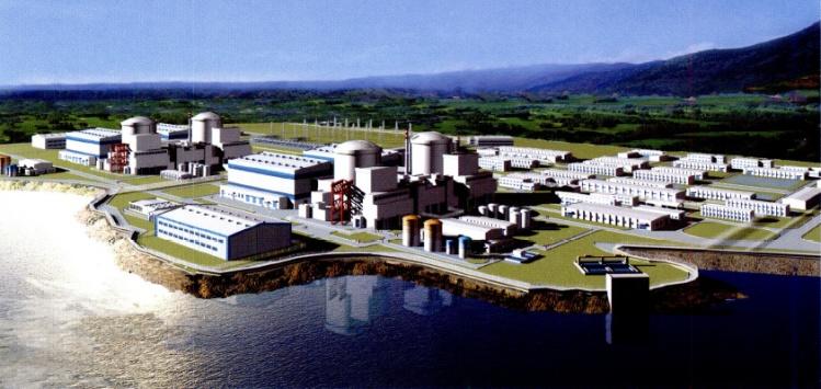 海南昌江核电站位于海南省昌江县海尾镇塘兴村,可容纳建设4台大型核电