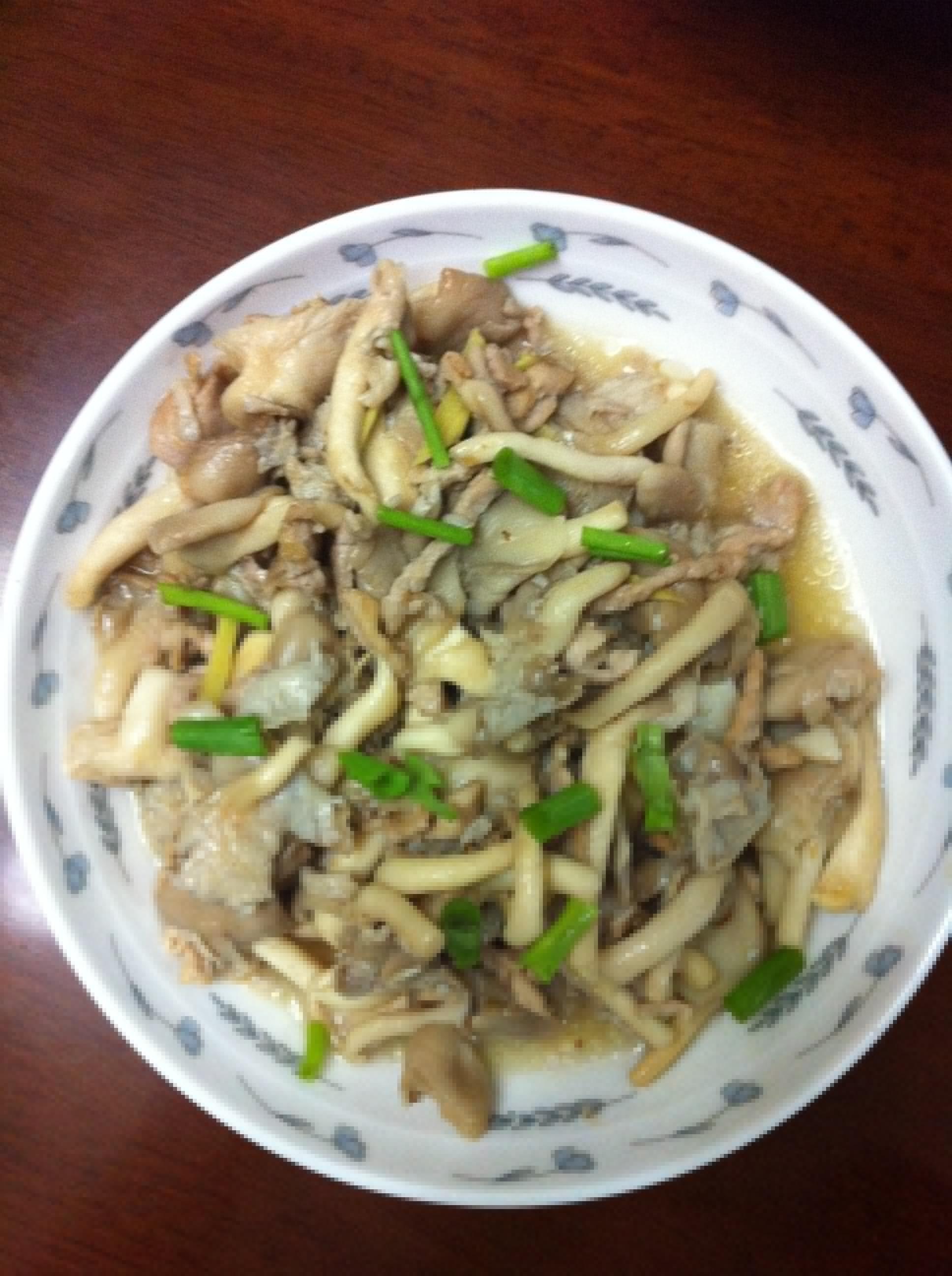 平菇海鲜菇炒肉