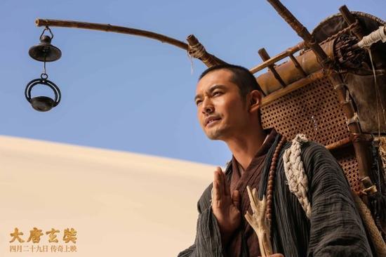 在《大唐玄奘》中,国内著名演员黄晓明饰演影片中最重要的角色—唐代