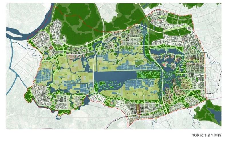 潼湖生态智慧区位于仲恺高新区西部,以潼湖湿地地区为依托,占地包括