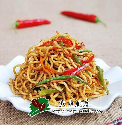 肉丝炒面家常做法 0