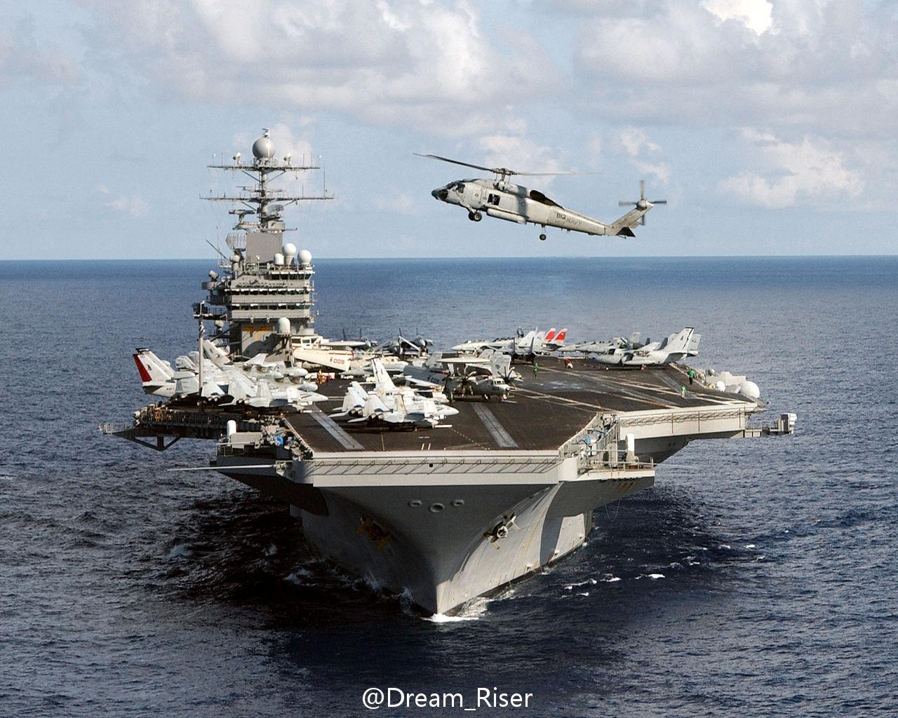 美国尼米兹级航空母舰视频