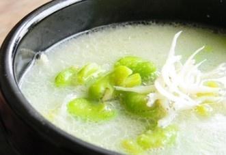 雪菜蚕豆汤