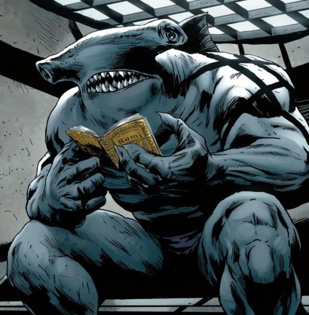 鲨鱼王(king shark)是dc漫画反派角色,秘密六人组后期成员常作为自杀