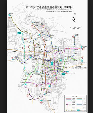 长沙轨道交通规划图