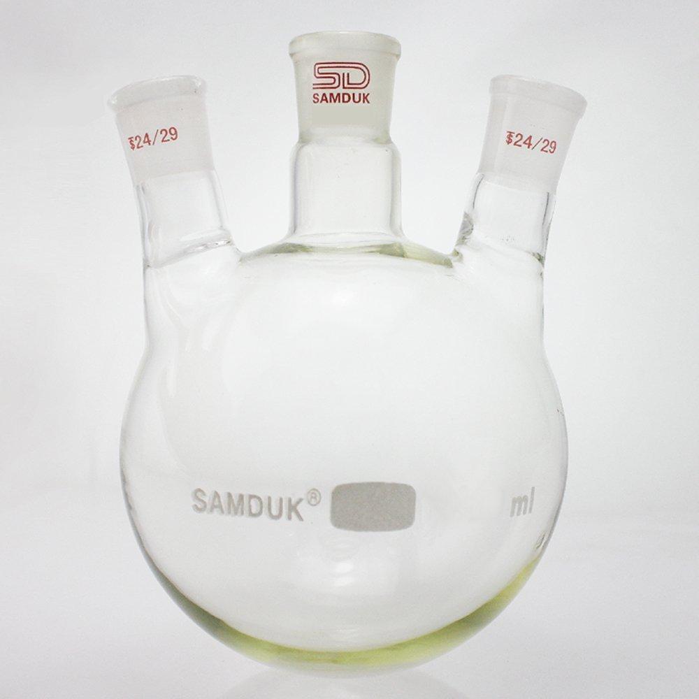 三口烧瓶是一种化学仪器,又称三口瓶,三颈烧瓶,三颈圆底烧瓶.