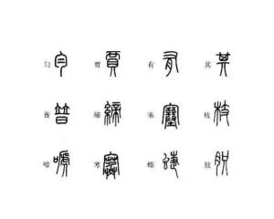 小篆(秦篆)是由大篆简化而来的汉字书写形式,也是中国历史上第一次