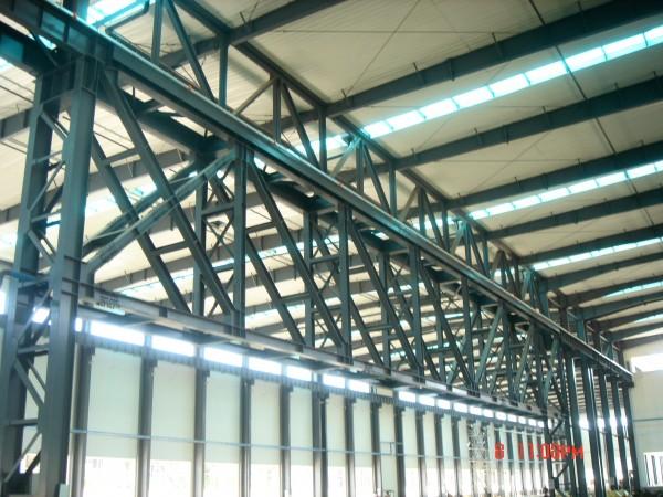 (steel truss )用钢材制造的桁架 工业与民用建筑的屋盖结构 吊车梁