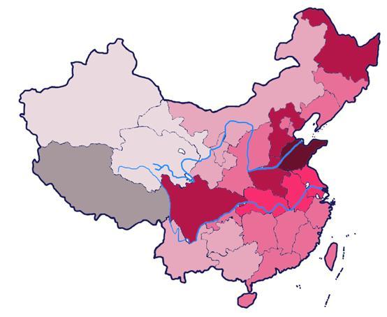 先姓人口分布_中国人口分布