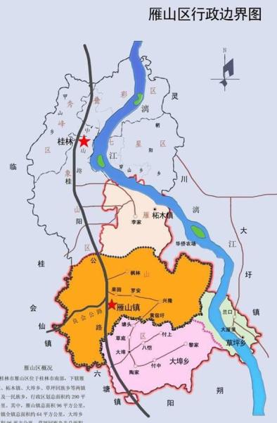 行政区域面积288平方千米,占桂林城区总面积的51%.