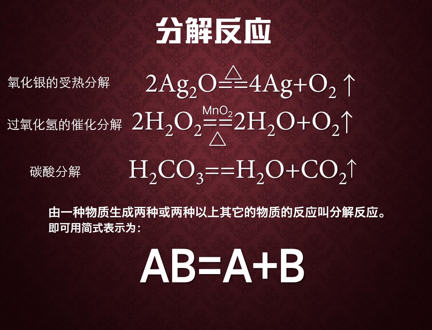 分解反应